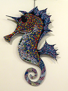 Sandy the Seahorse (Mosaic) by Jane Foundling & Jack Horner